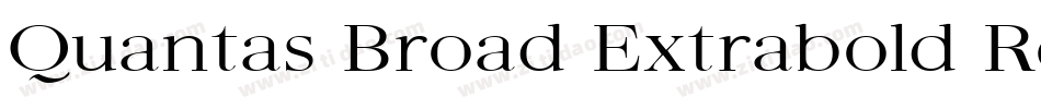 Quantas Broad Extrabold Regular字体转换